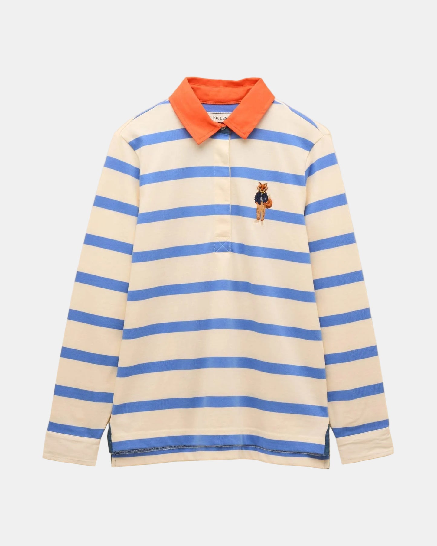 Joules Falmouth Jonty Womens Rugby Shirt - Blue/White