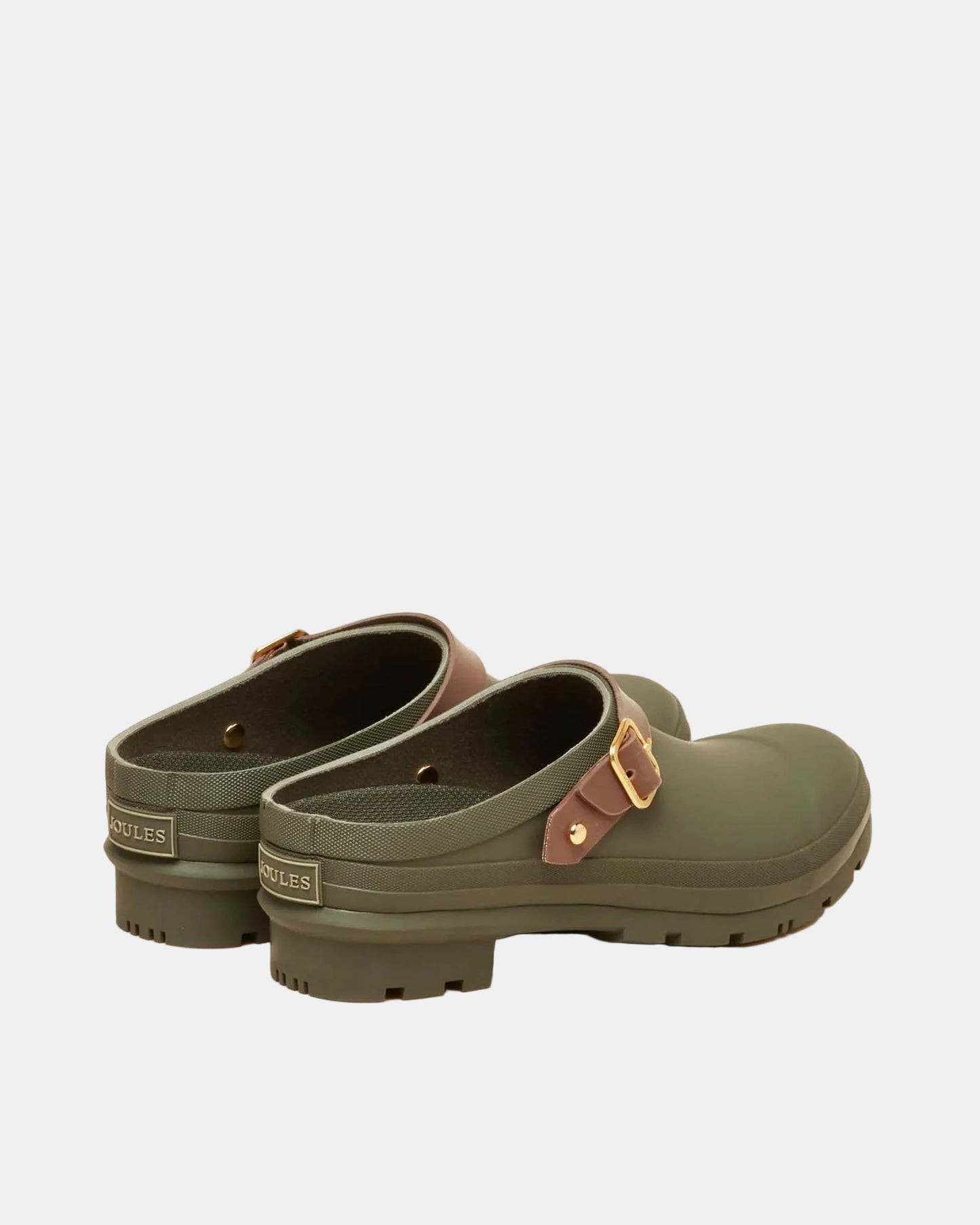 Joules Elbridge Womens Welly Clogs - Khaki Green | CHO | Designer Womens Welly Clogs