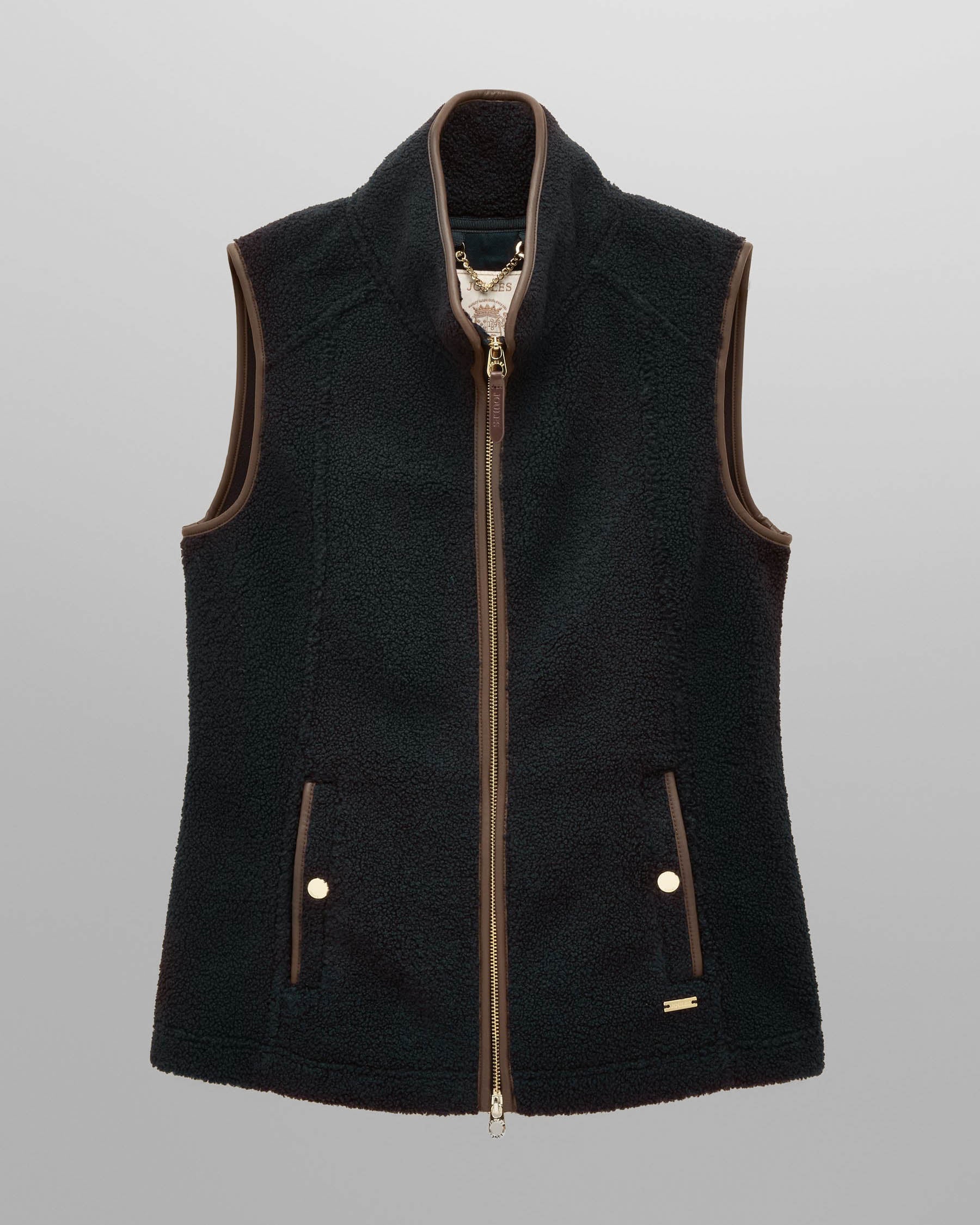 Joules Womens Heritage Borg Gilet - Navy - CHO - Designer 