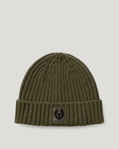 Belstaff Watch Beanie Hat - Khaki Green