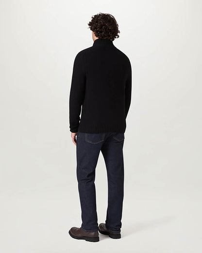 Belstaff Watch Mens Quarter Zip Jumper - Black