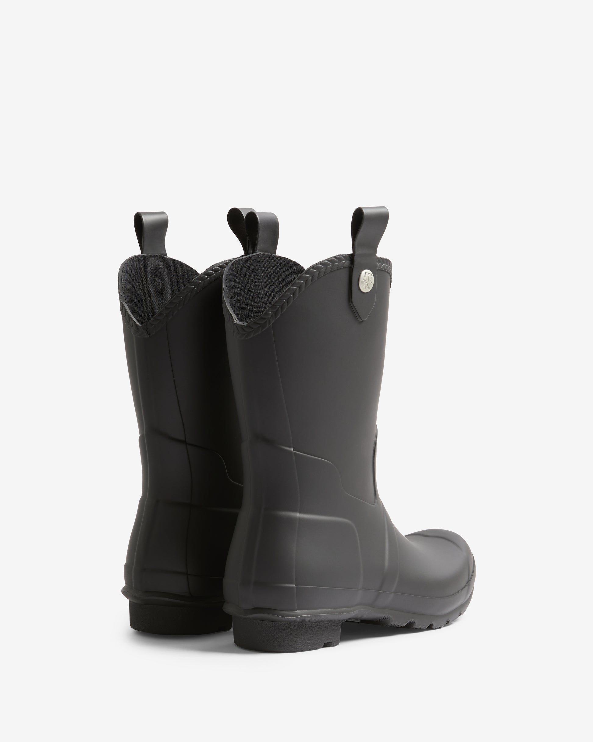 Hunter Womens Original Cowboy Boot Wellies - Black | CHO | Designer Womens Short Wellies