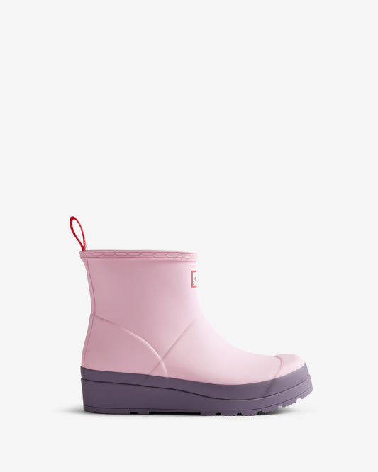 Hunter Original Play Womens Short Boots - Parfait Pink/Purple Top | CHO | Designer Womens Short Wellies