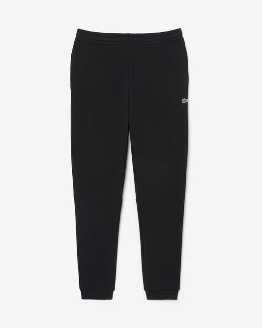 Lacoste Tapered Fit Mens Fleece Sweatpants - Black 031 | CHO | Designer Mens Sweatpants