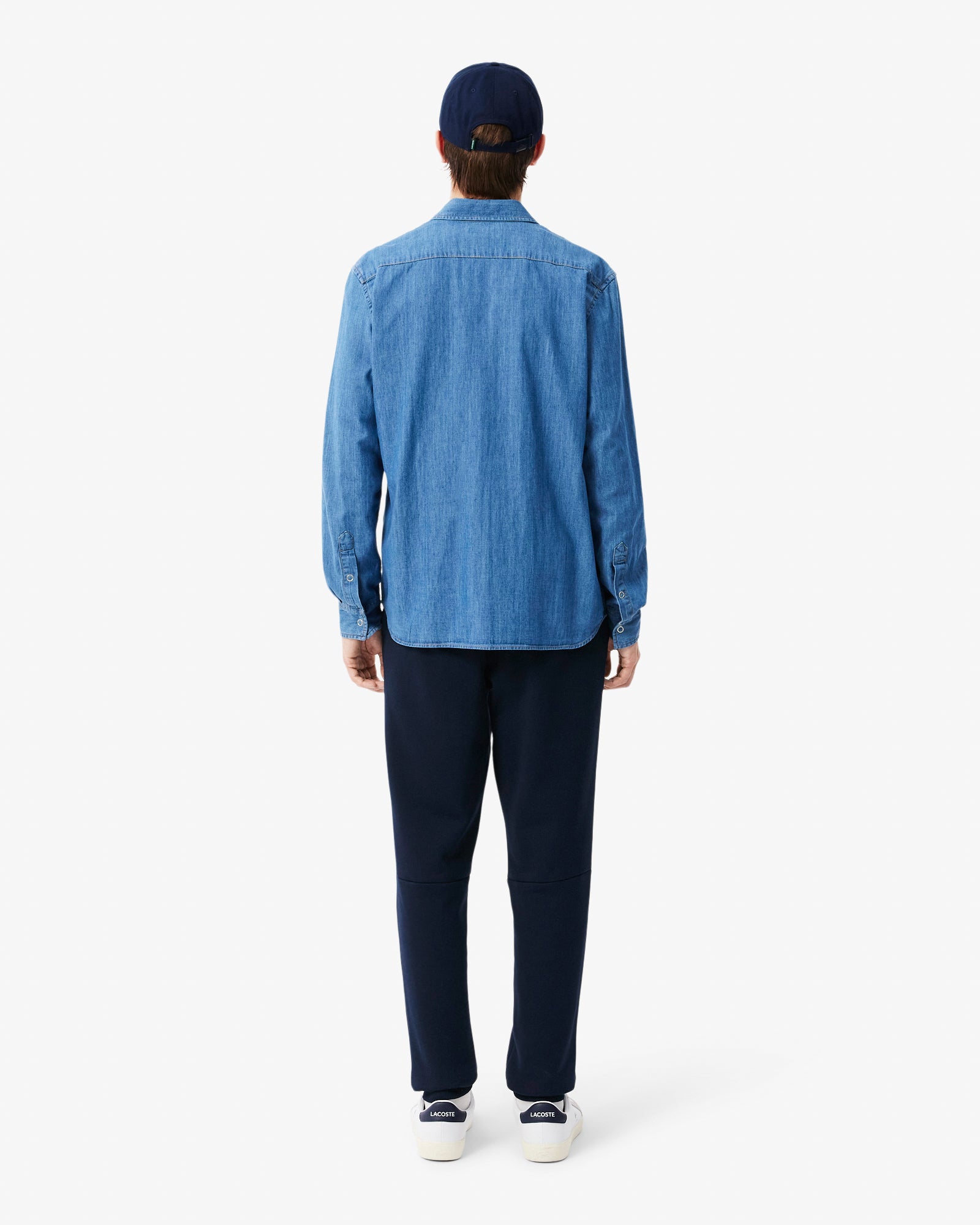 Lacoste Tapered Fit Mens Fleece Sweatpants - Navy Blue 166 | CHO | Designer Mens Sweatpants