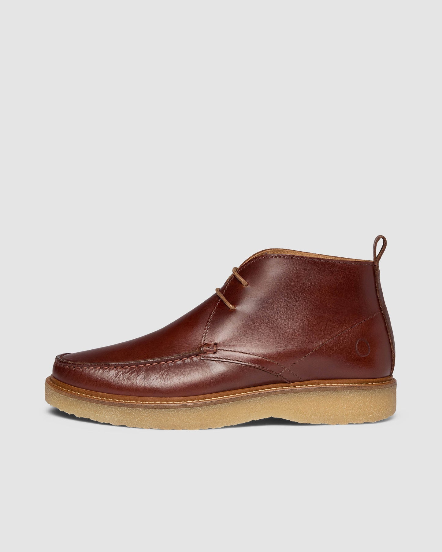 Oliver Sweeney Xixona Mens Leather Moccasin Boots - Dark Tan/Gum