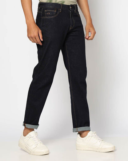 Armani Exchange Mens J16 Straight Fit Jeans - Blue Denim MB001 - CHO - Designer Mens Jeans