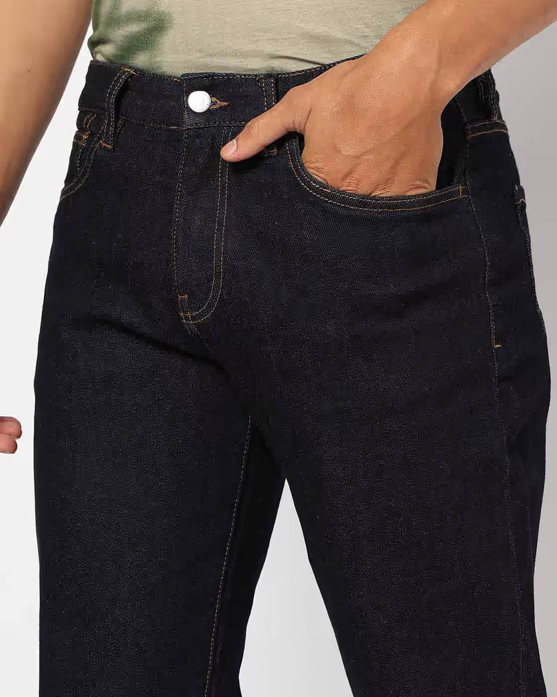 Armani Exchange Mens J16 Straight Fit Jeans - Blue Denim MB001 - CHO - Designer Mens Jeans