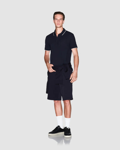 Armani Exchange Mens Jogger Shorts - Deep Navy UB101 - CHO - Designer Mens Shorts