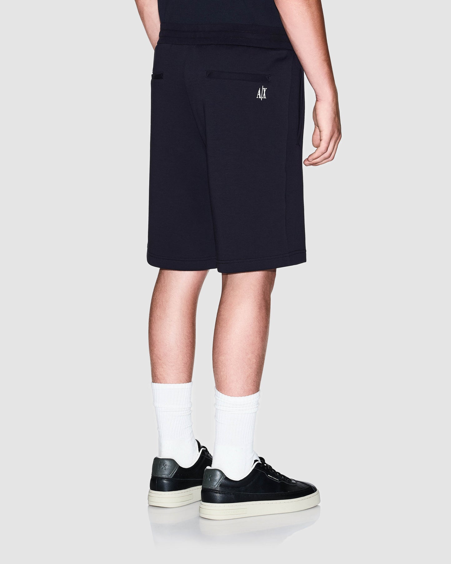 Armani Exchange Mens Jogger Shorts - Deep Navy UB101 - CHO - Designer Mens Shorts
