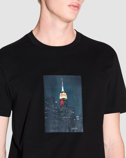 Armani Exchange Mens Graphic Print T-Shirt - Black UC001 - CHO - Designer Mens Short Sleeve T-Shirts