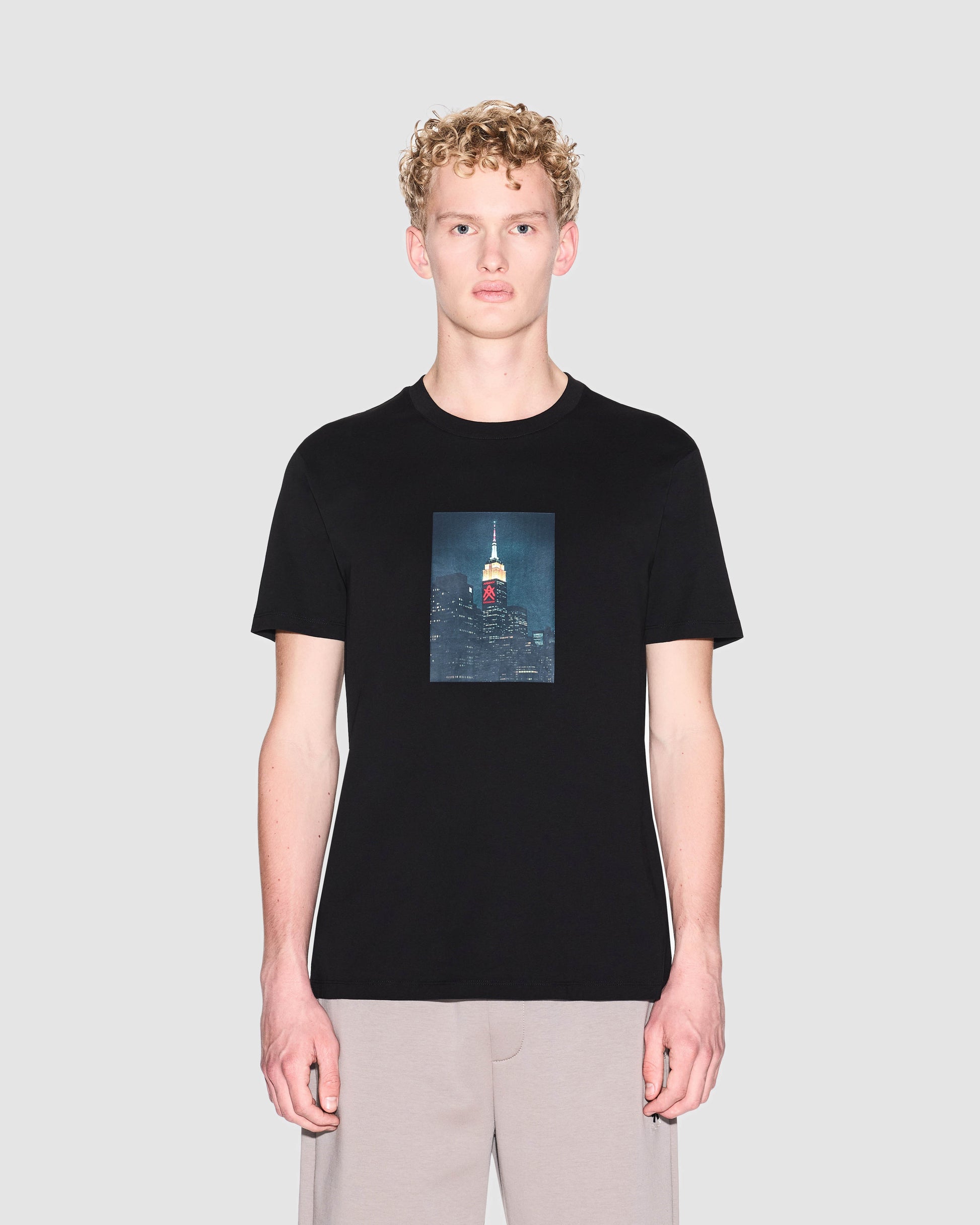 Armani Exchange Mens Graphic Print T-Shirt - Black UC001 - CHO - Designer Mens Short Sleeve T-Shirts