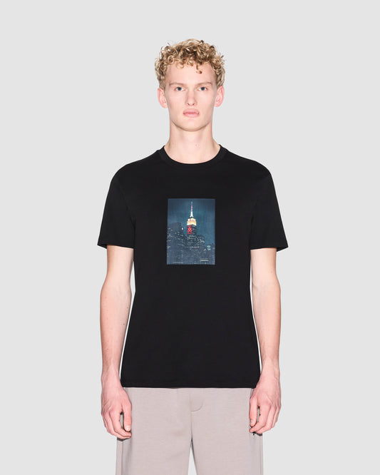 Armani Exchange Mens Graphic Print T-Shirt - Black UC001 - CHO - Designer Mens Short Sleeve T-Shirts