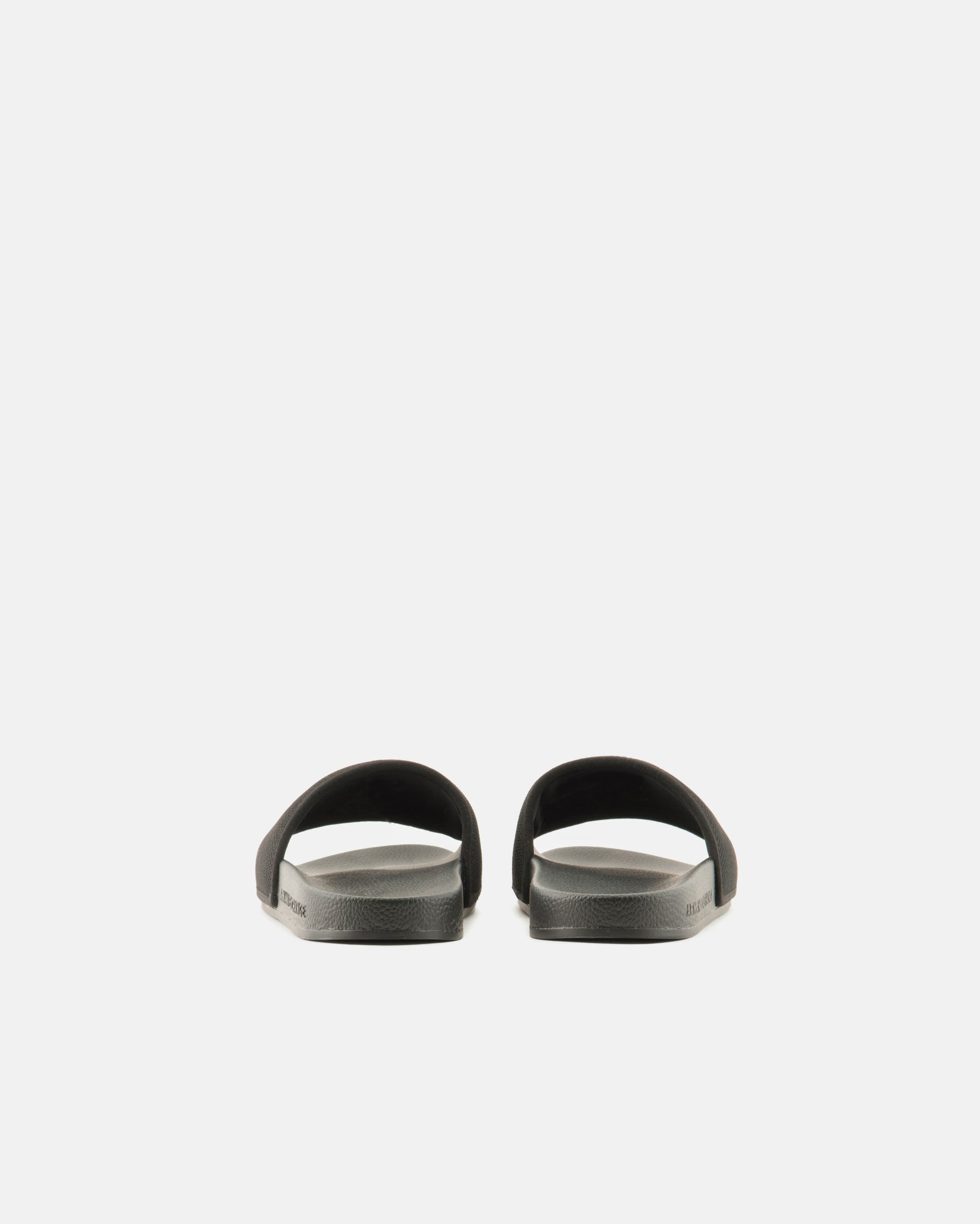 Armani Exchange Mens A|X Logo Sliders - Black/Optical White S277 - CHO - Designer Mens Slides