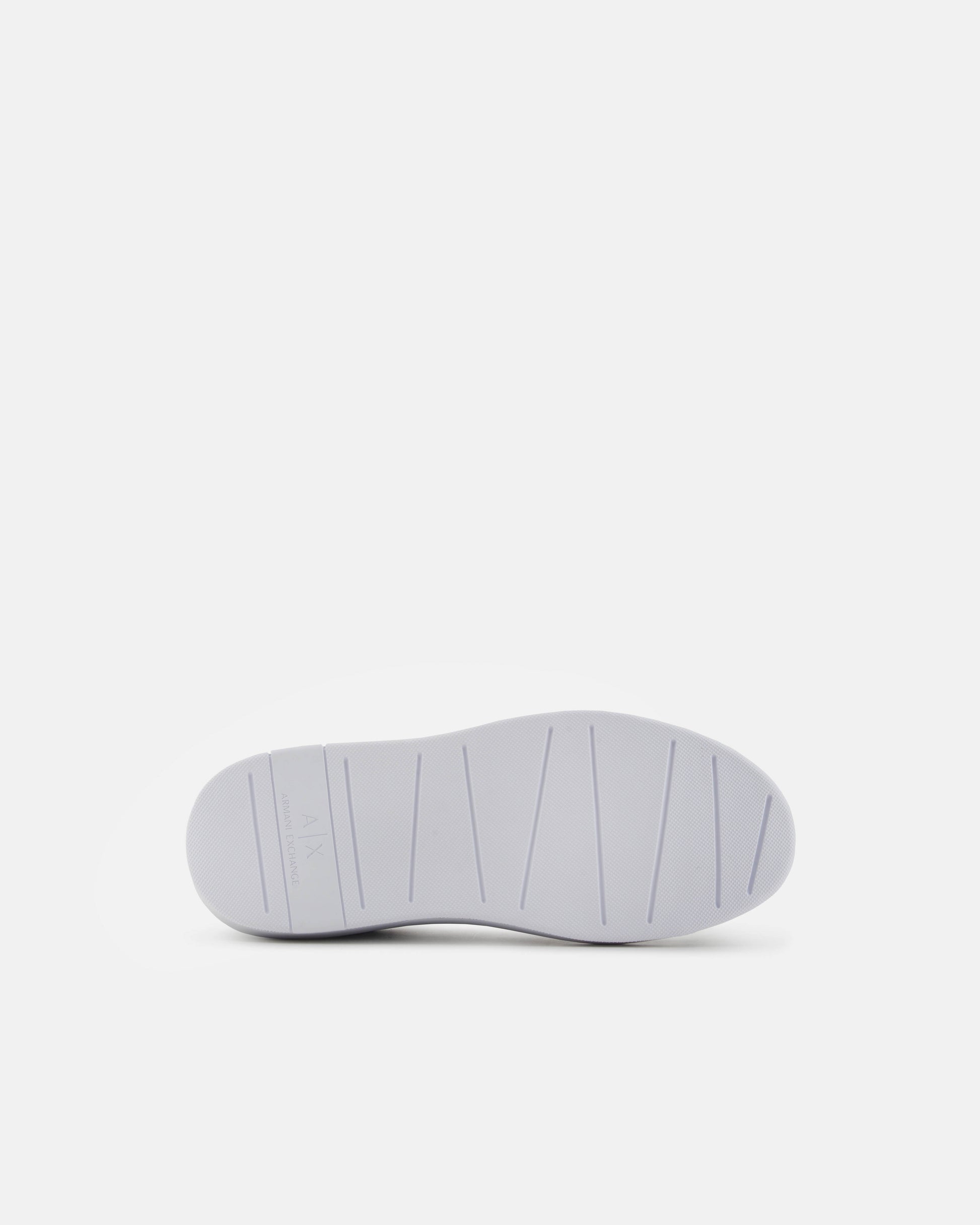 Armani Exchange Mens Leather Sneakers - Optical White 00152 - CHO - Designer Mens Trainers