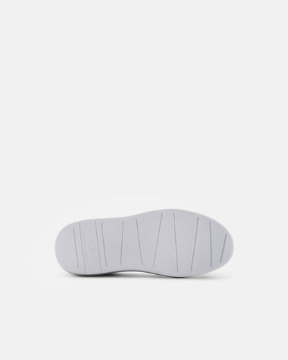 Armani Exchange Mens Leather Sneakers - Optical White 00152 - CHO - Designer Mens Trainers
