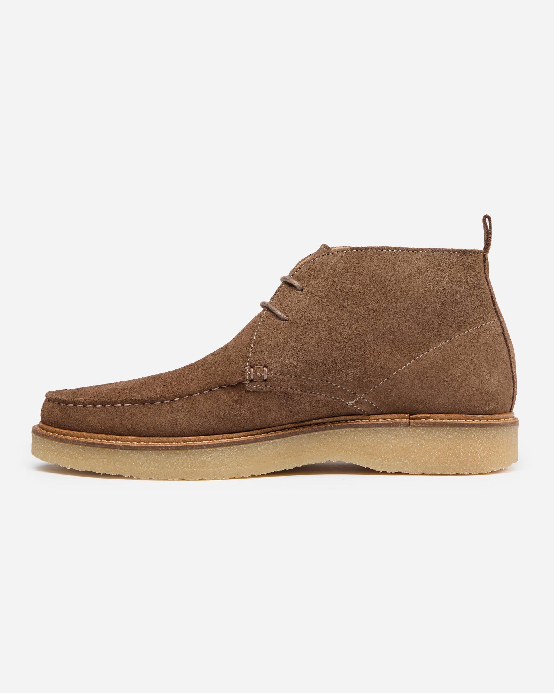 Oliver Sweeney Xixona Mens Calf Suede Moccasin Boots - Taupe | CHO | Designer Mens Boots