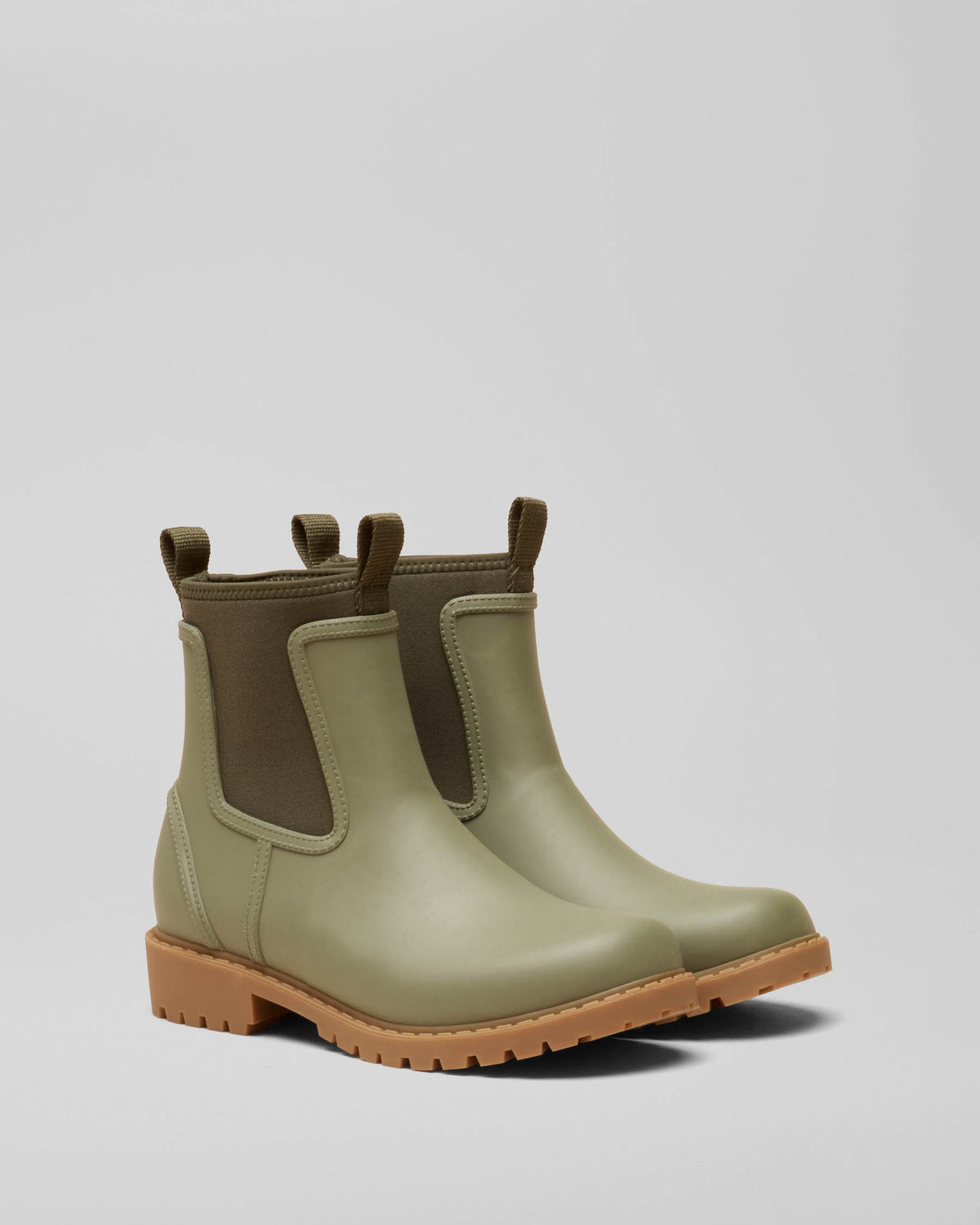 Joules Oakfield Womens Short Wellies - Khaki Green