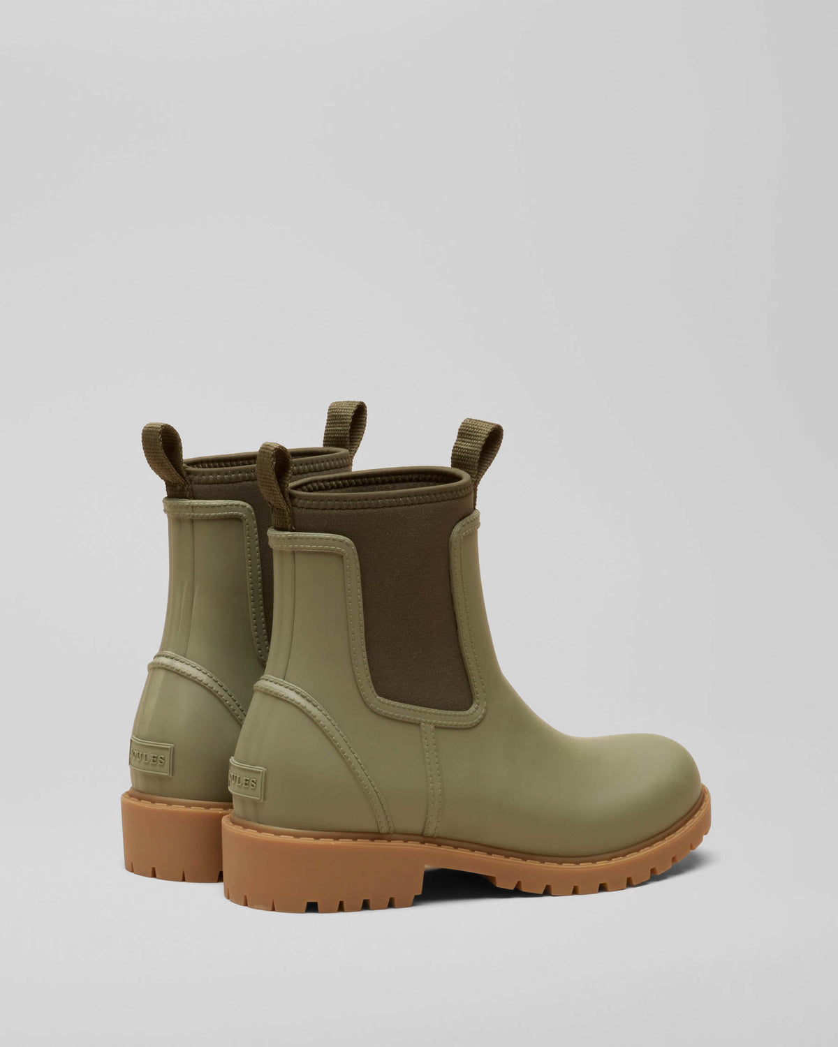 Joules Oakfield Womens Short Wellies - Khaki Green