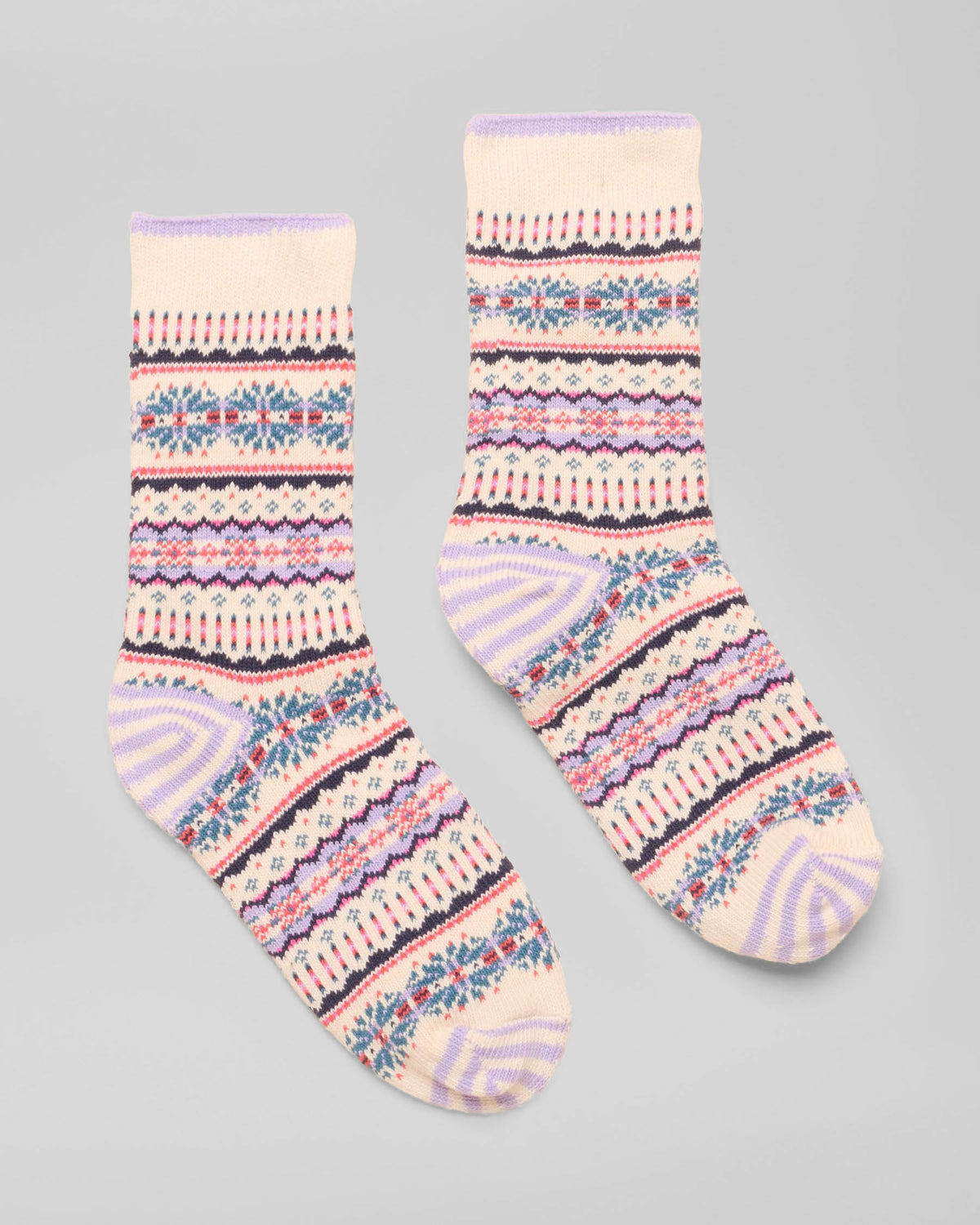 Joules Lucille Womens Fairisle Socks - Cream