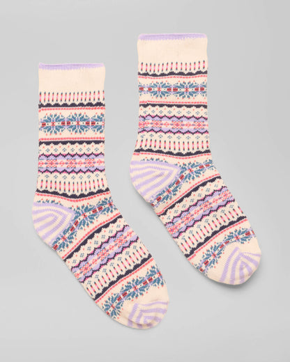 Joules Lucille Womens Fairisle Socks - Cream