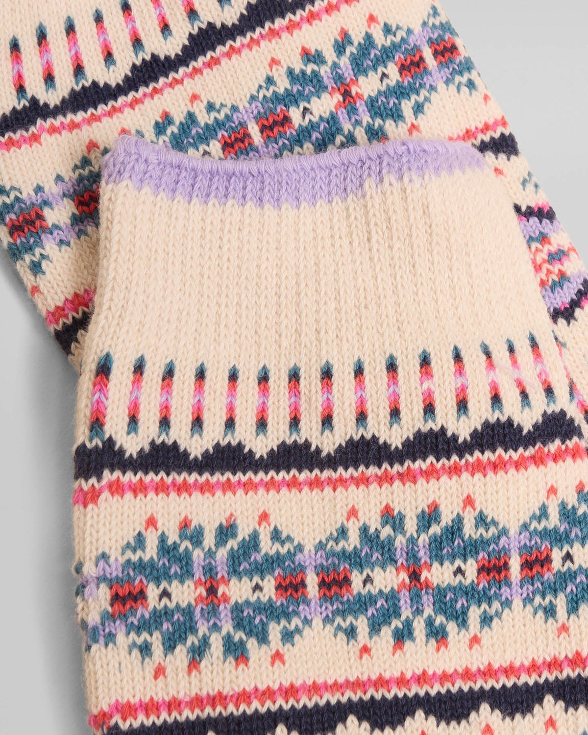 Joules Lucille Womens Fairisle Socks - Cream