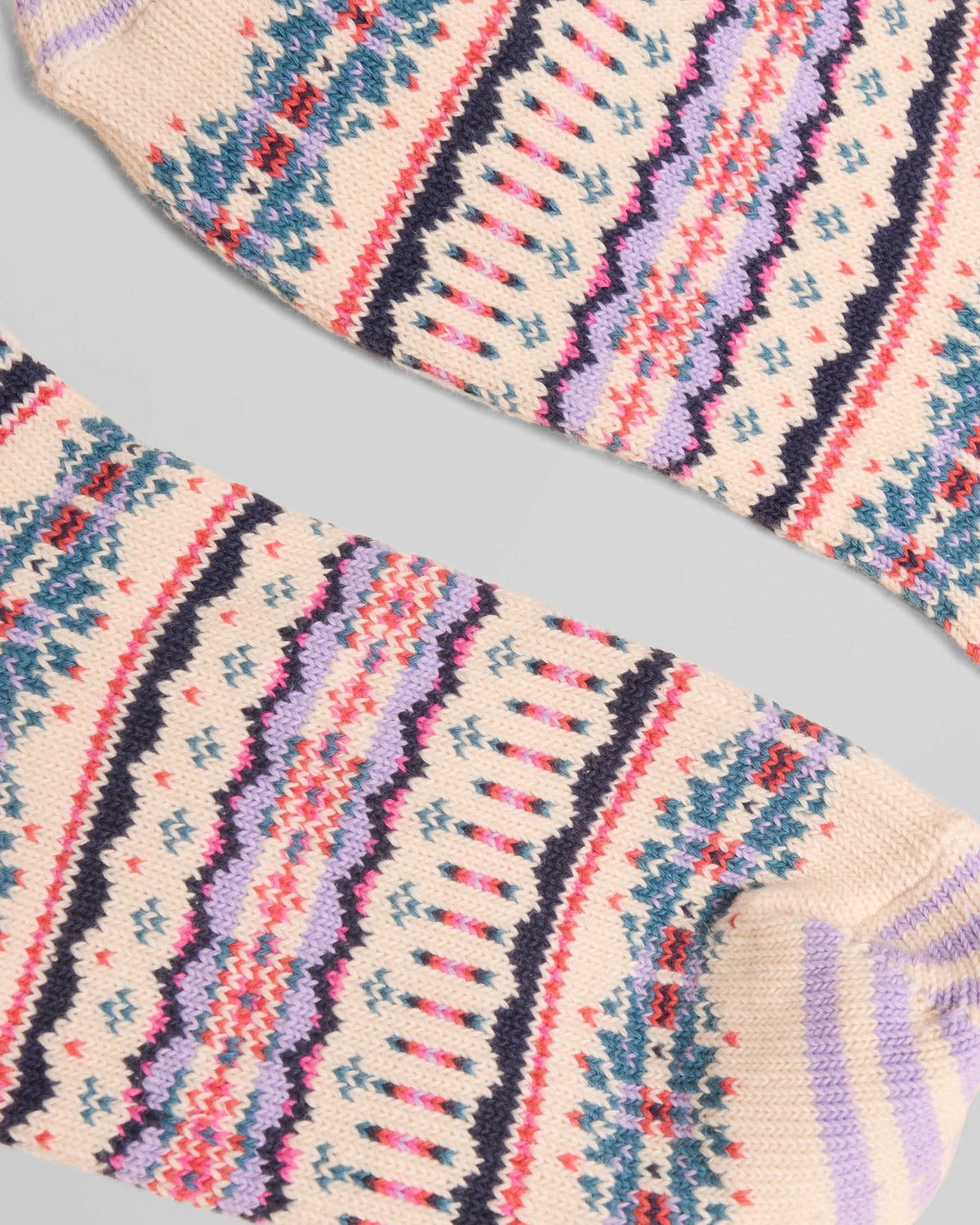Joules Lucille Womens Fairisle Socks - Cream