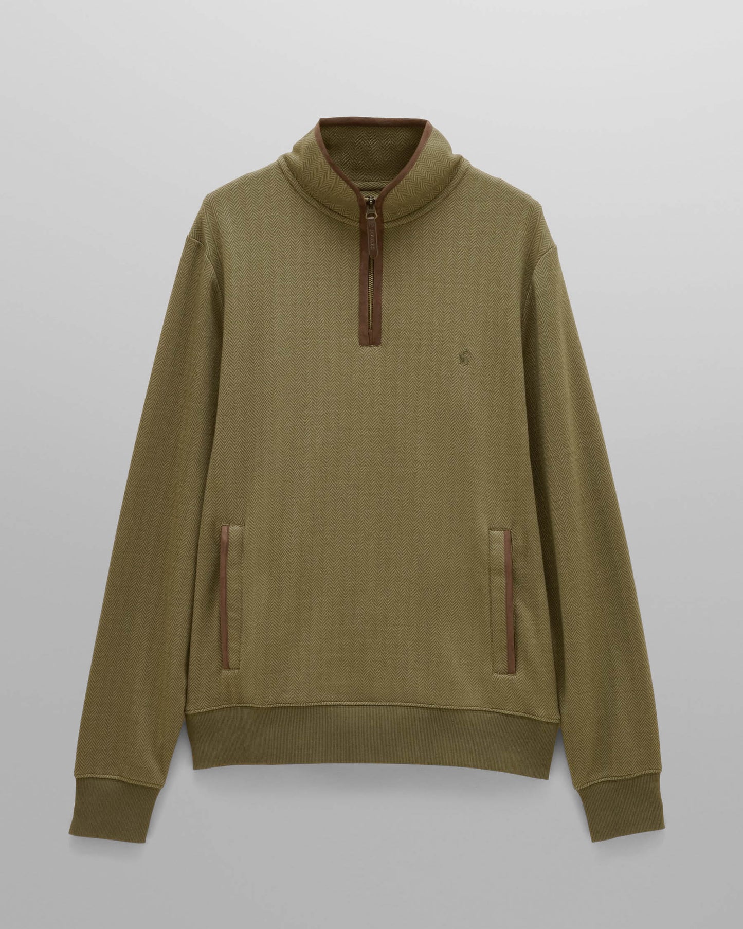 Joules Mens Heritage Sweat 1/4 Zip - Green