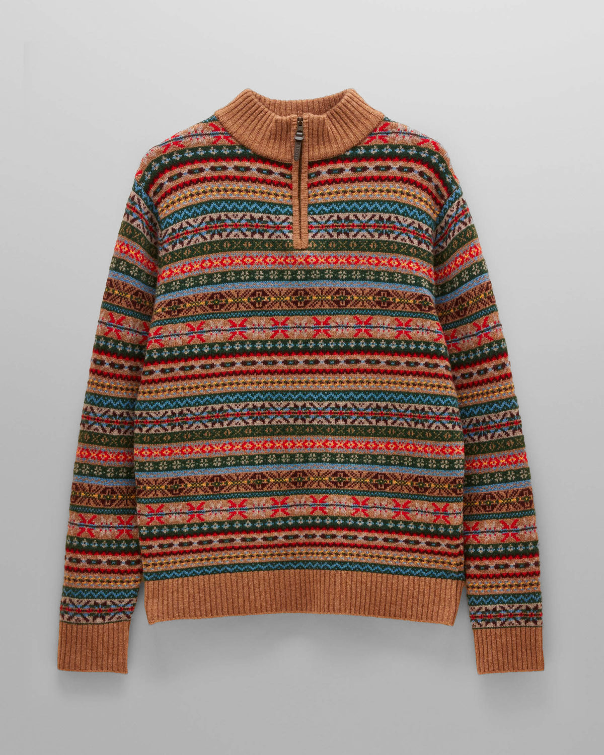 Joules Mens 1/4 Zip Fairisle Jumper - Multi