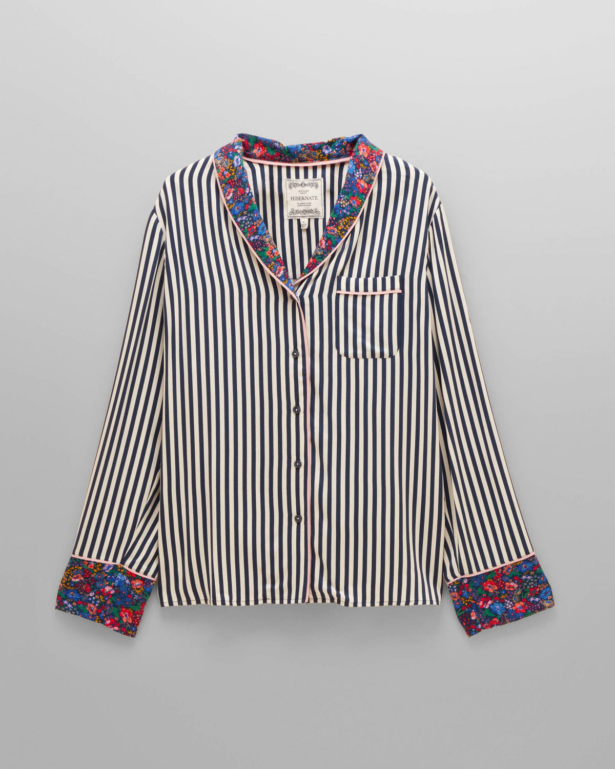Joules Alma Womens Pyjama Set - Navy/White Stripe