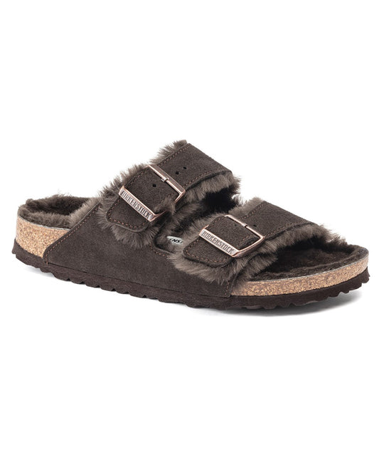 Birkenstock Arizona VL Shearling Womens Sandals - Mocha