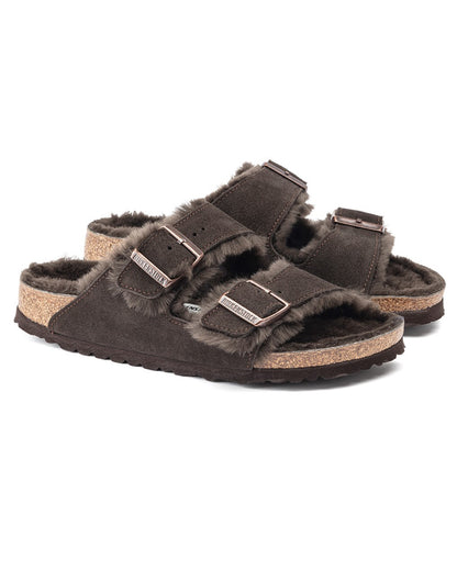 Birkenstock Arizona VL Shearling Womens Sandals - Mocha