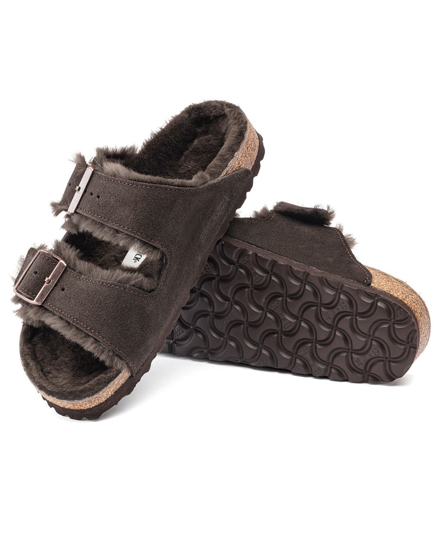Birkenstock Arizona VL Shearling Womens Sandals - Mocha