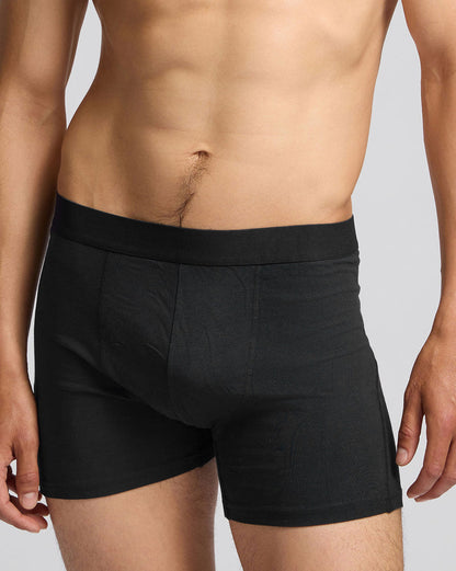 Colorful Standard 3 Pack Mens Organic Boxer Briefs - Deep Black