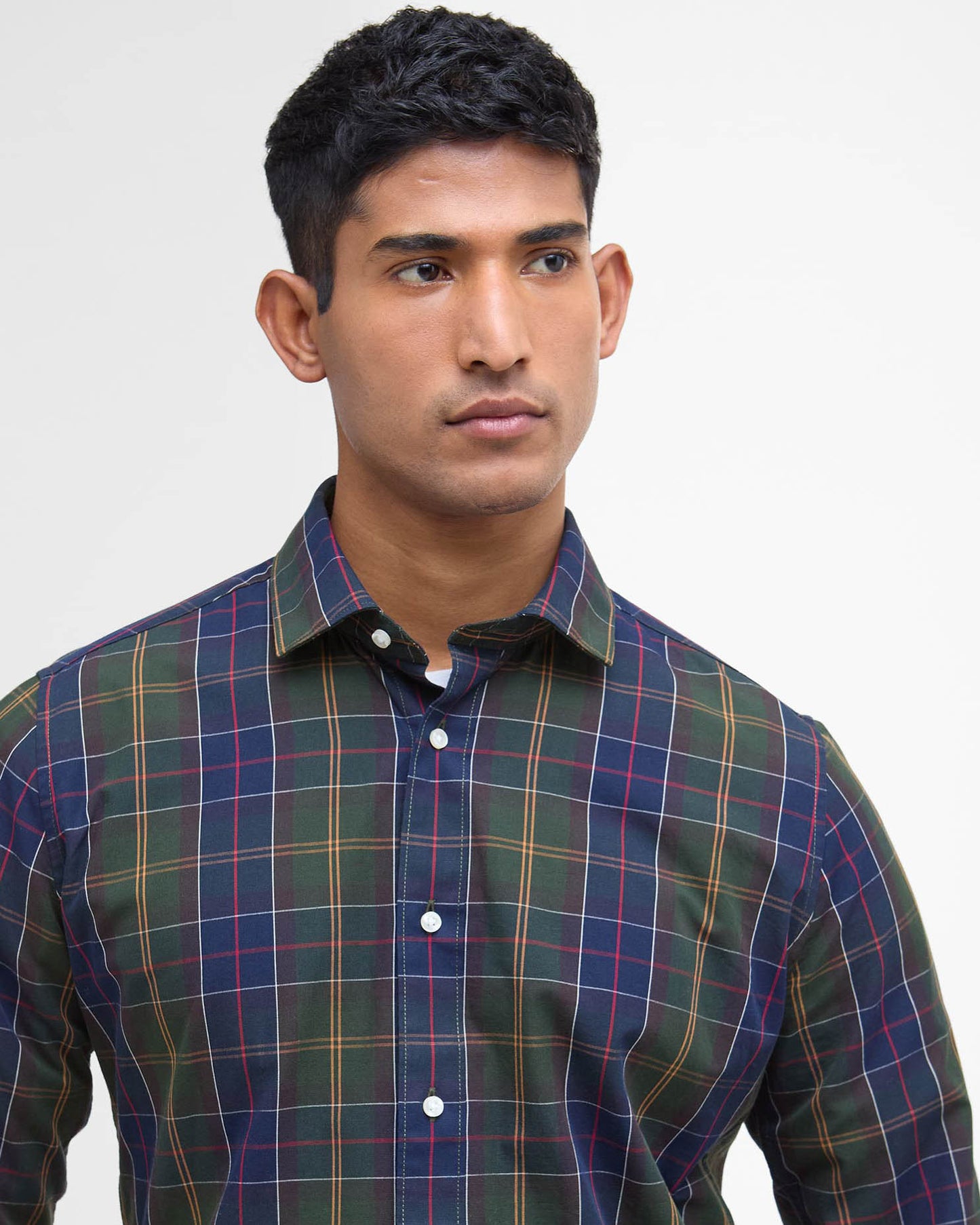 Barbour Kenton Mens Checked Tailored Shirt - Classic Tartan