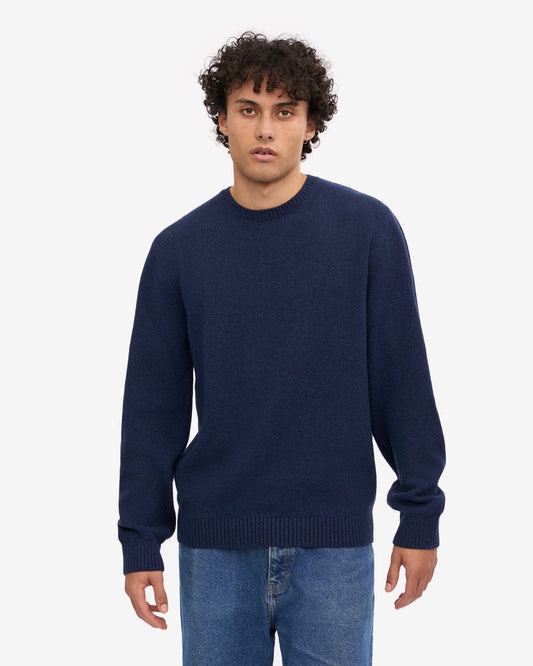 Colorful Standard Classic Merino Wool Crew Neck Jumper - Marine Blue