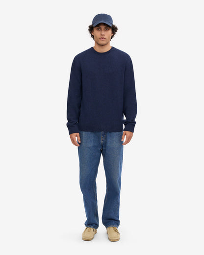 Colorful Standard Classic Merino Wool Crew Neck Jumper - Marine Blue