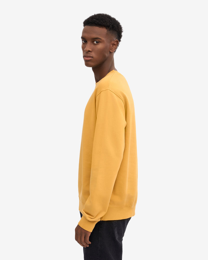Colorful Standard Mens Classic Organic Crew Neck Sweatshirt - Burned Yellow