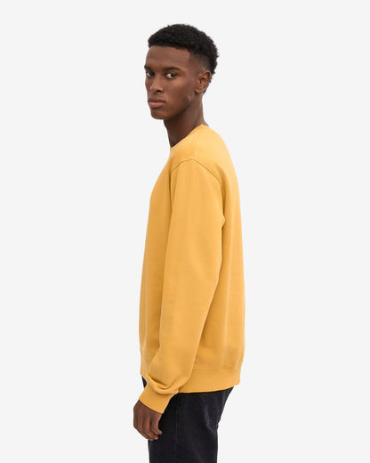 Colorful Standard Mens Classic Organic Crew Neck Sweatshirt - Burned Yellow