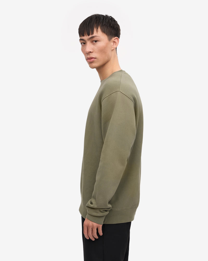 Colorful Standard Mens Classic Organic Crew Neck Sweatshirt - Dusty Olive