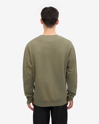 Colorful Standard Mens Classic Organic Crew Neck Sweatshirt - Dusty Olive