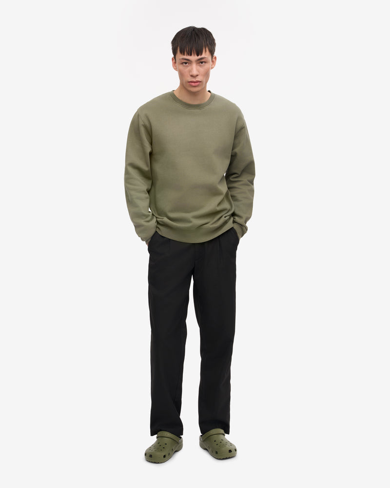 Colorful Standard Mens Classic Organic Crew Neck Sweatshirt - Dusty Olive