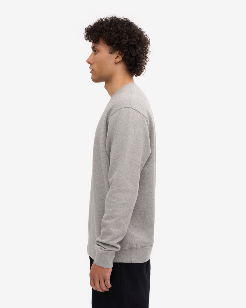 Colorful Standard Mens Classic Organic Crew Neck Sweatshirt - Heather Grey