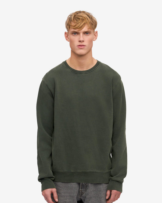Colorful Standard Mens Classic Organic Crew Neck Sweatshirt - Midnight Forest