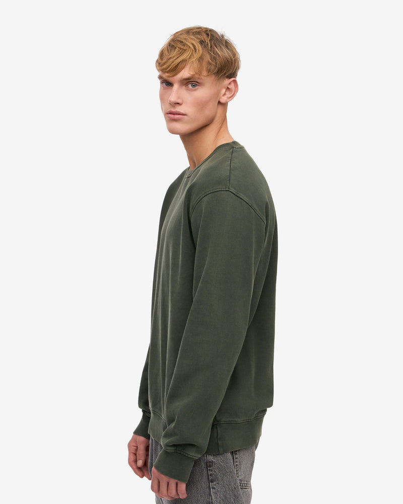 Colorful Standard Mens Classic Organic Crew Neck Sweatshirt - Midnight Forest