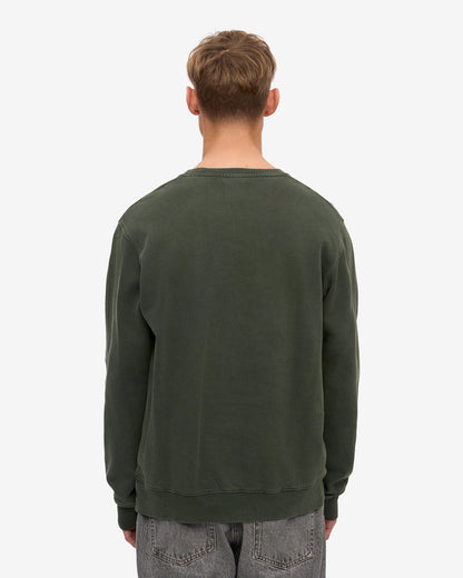Colorful Standard Mens Classic Organic Crew Neck Sweatshirt - Midnight Forest