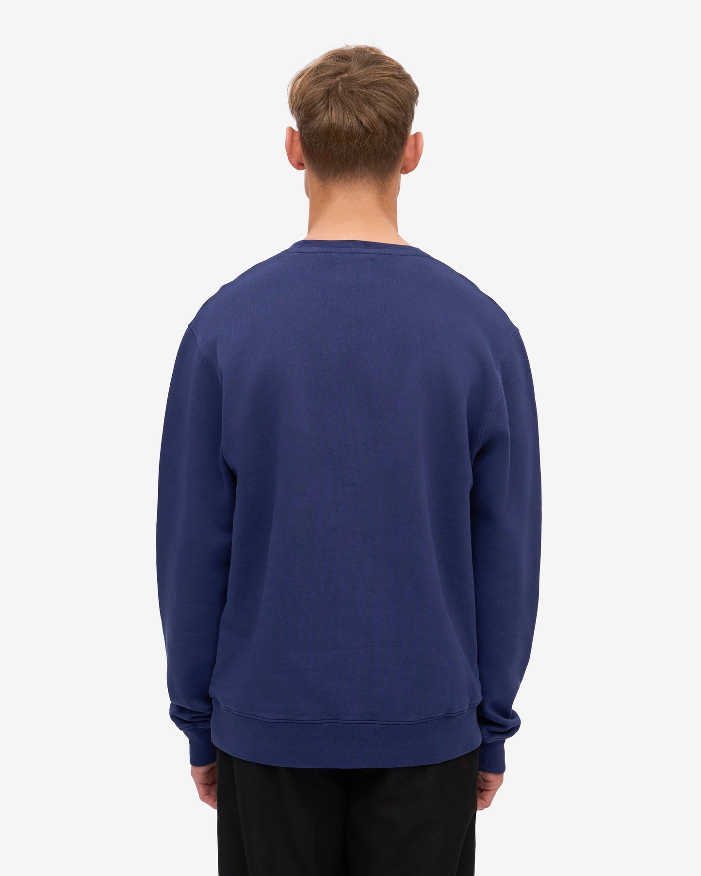 Colorful Standard Mens Classic Organic Crew Neck Sweatshirt - Marine Blue