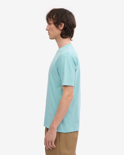 Colorful Standard Classic Organic T - Shirt - Teal Blue | CHO | Designer Unisex Short Sleeve T - Shirts