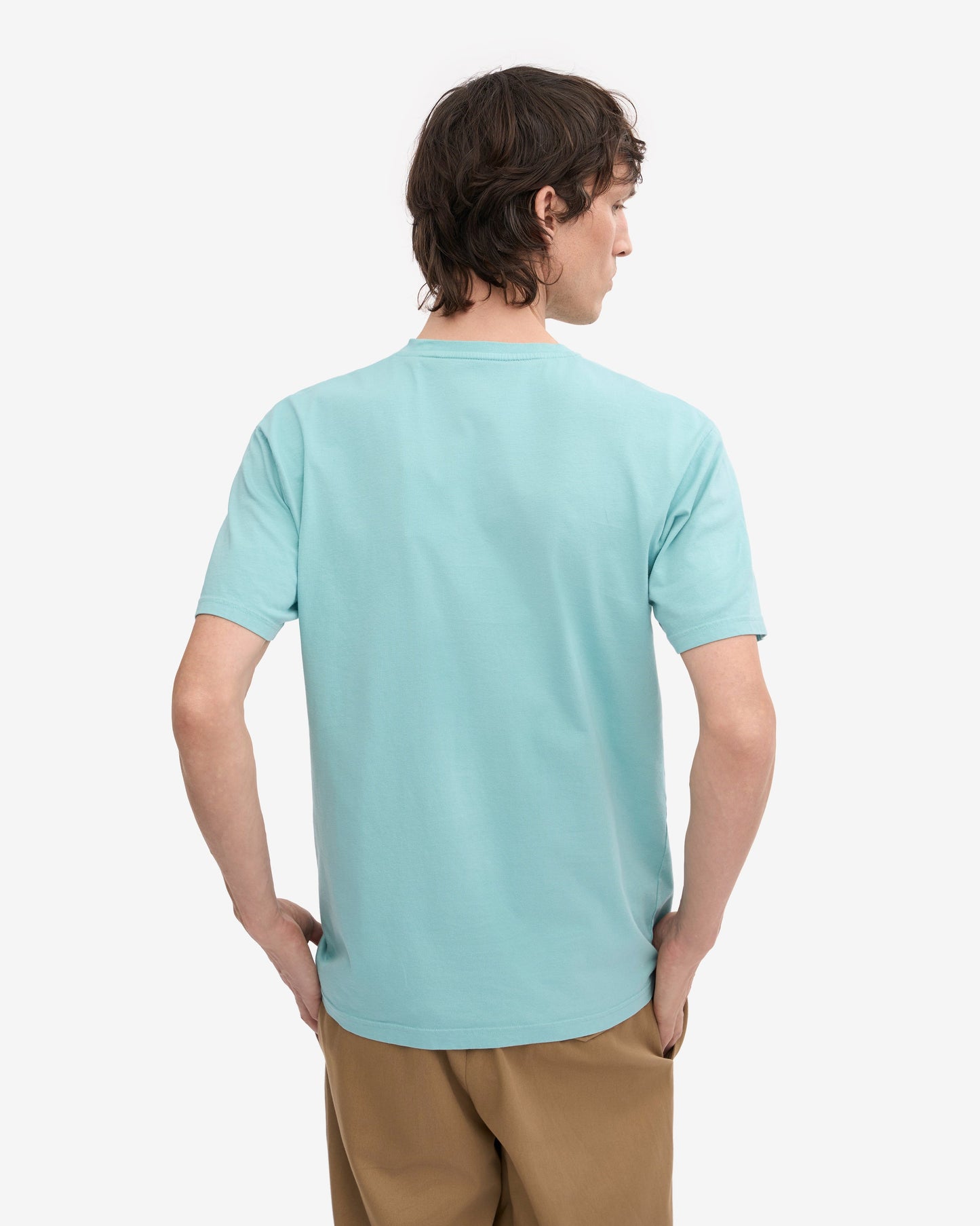 Colorful Standard Classic Organic T - Shirt - Teal Blue | CHO | Designer Unisex Short Sleeve T - Shirts
