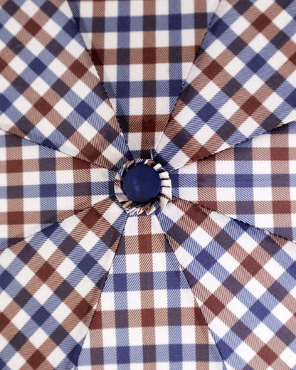 Aquascutum Iconic Pocket Umbrella - Club Check 28 | CHO | Designer Mens Umbrellas